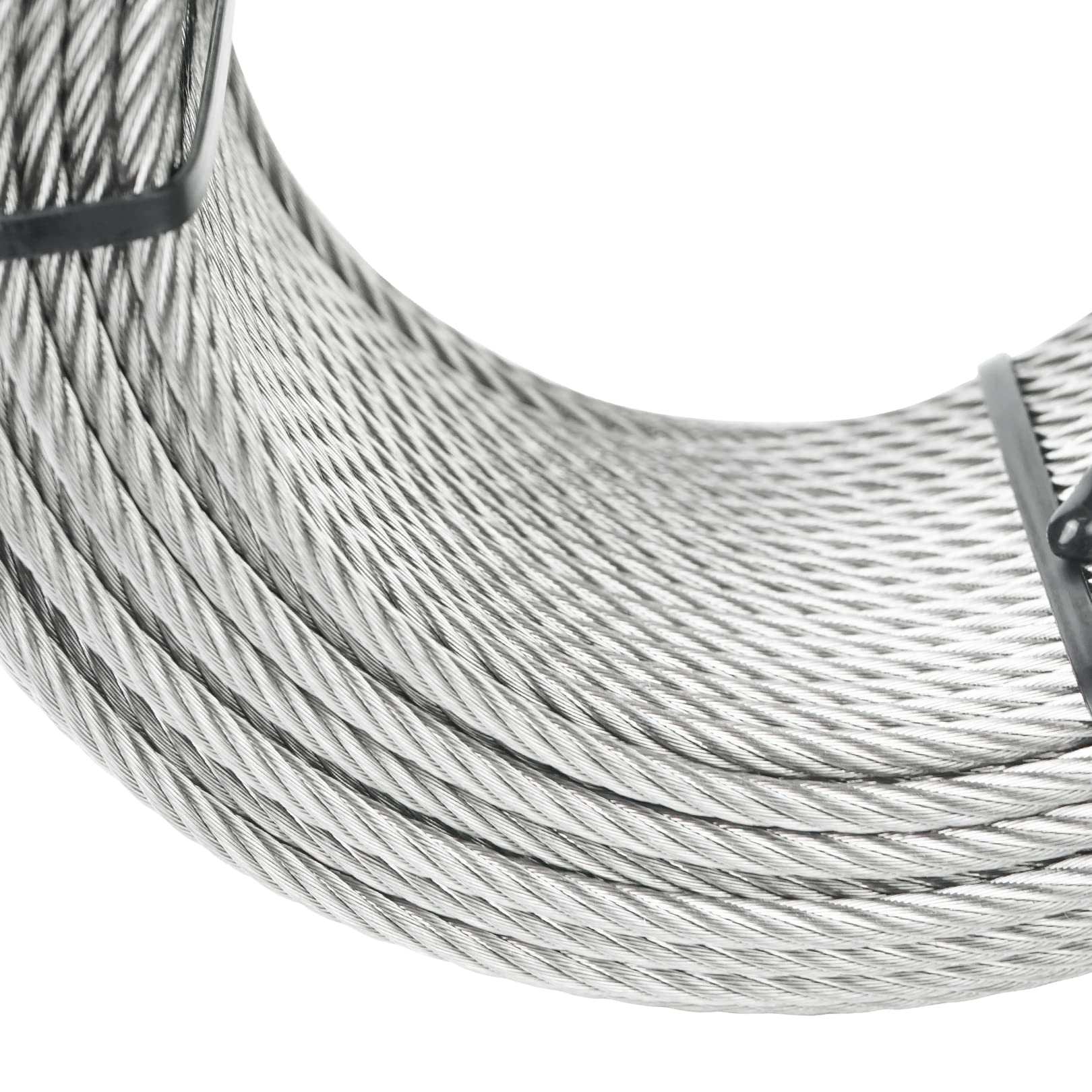 Aoneky Câble métallique en acier inoxydable de 15,2 m 7 x 19 1/8 po