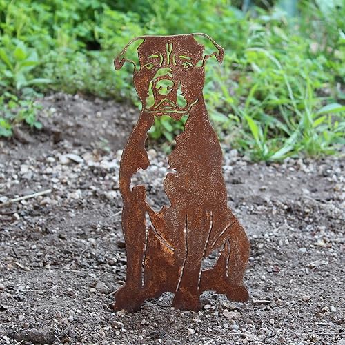 Miniatura 5 de My Metal Rescue Corten Steel Staffordshire Bull Terrier Dog Silhouette Yard Stake (Large)