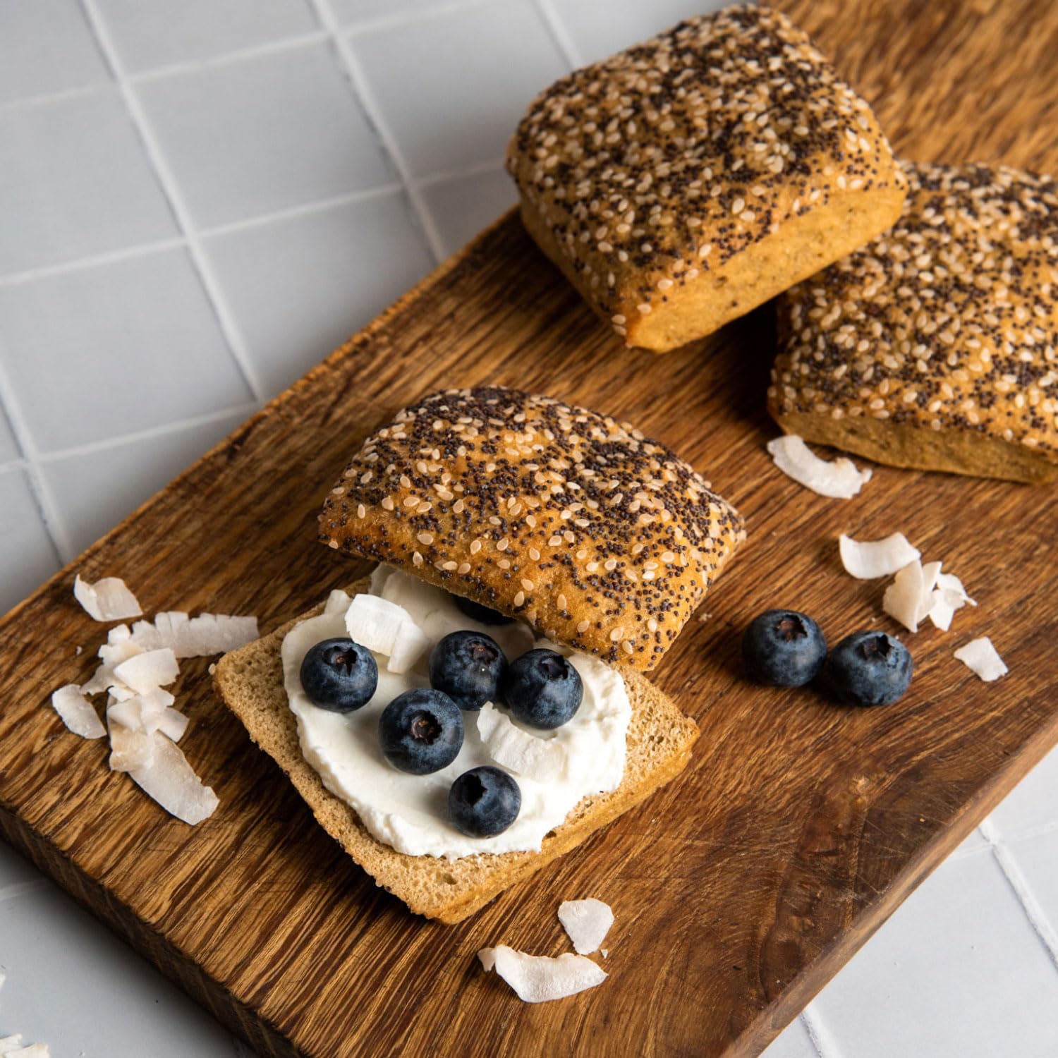 STEINER´s Low Carb High Protein Saatenbrötchen | 92% weniger Kohlenhydrate | high protein | nur 2,8g Kohlenhydrate | 23g Eiweiß (8er Pack, 32 Stk.)