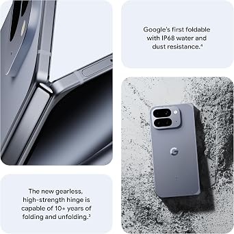 Google Pixel 10 Pro Fold - Unlocked Android Smartphone with Gemini, Your AI Assistant - Advanced Triple Rear Camera System - 24+ Hour Battery - Foldable Display - Hands-Free Video - Jade - 256 GB