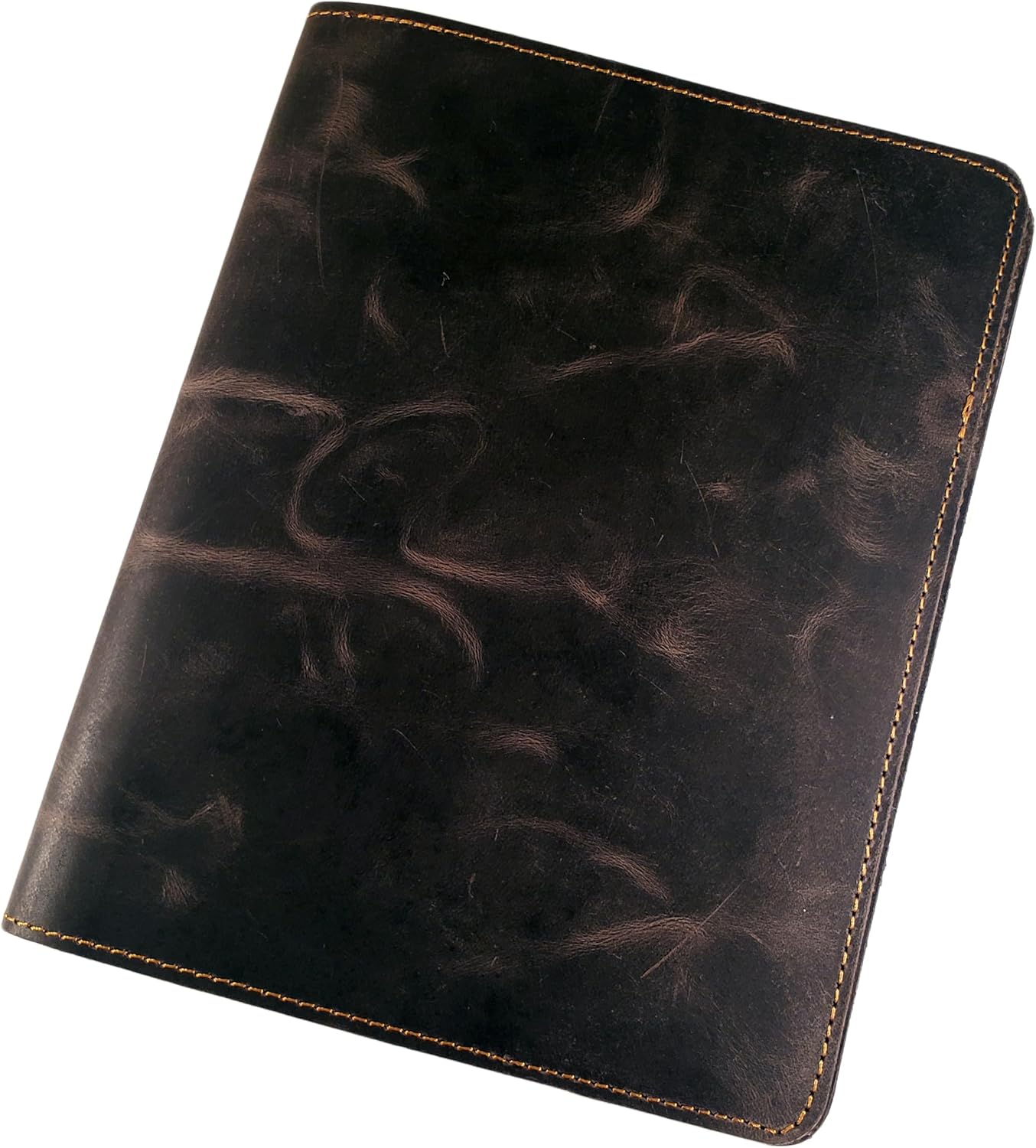 Rustic Ridge Refillable Leather Composition Notebook - Composition Notebook Cover - Leather Notebook Cover - Fits Moleskine XL 9.75" x 7.5" (Dark Brown)