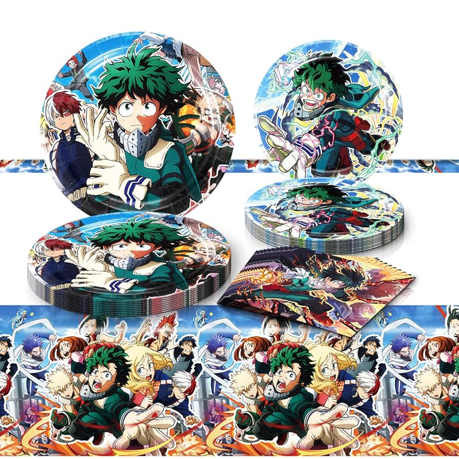 amazon-com-my-hero-academia-party-supplies-20-plates-20-napkins-and-1-tablecover-for-boys-girls-birthday-decorations-toys-games for Free Printable My Hero Academia Invitations Amazon.com: My Hero Academia Party Supplies, 20 Plates, 20 Napkins and 1 Tablecover for Boys Girls Birthday Decorations : Toys & Games for Free Printable My Hero Academia Invitations