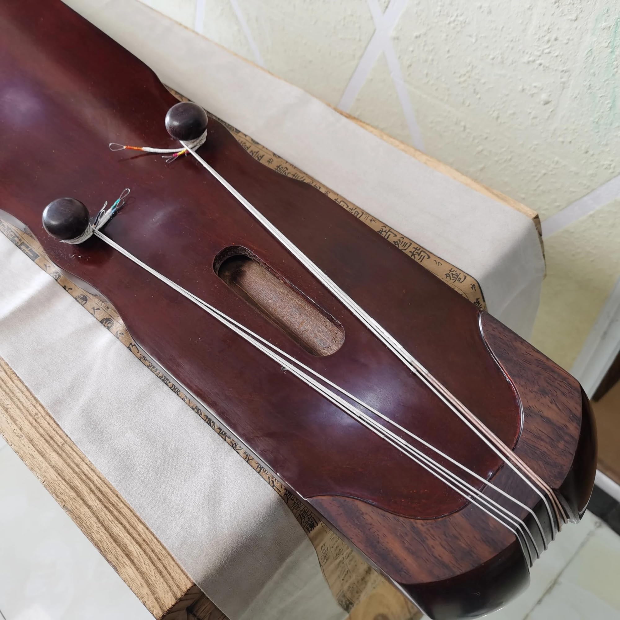 Strumenti Guqin Strumento Guqin Professionale A 7 Corde Fatto A Mano In Legno Di Abete Invecchiato Con Custodia Rigida Accordatore E Accessori Completi