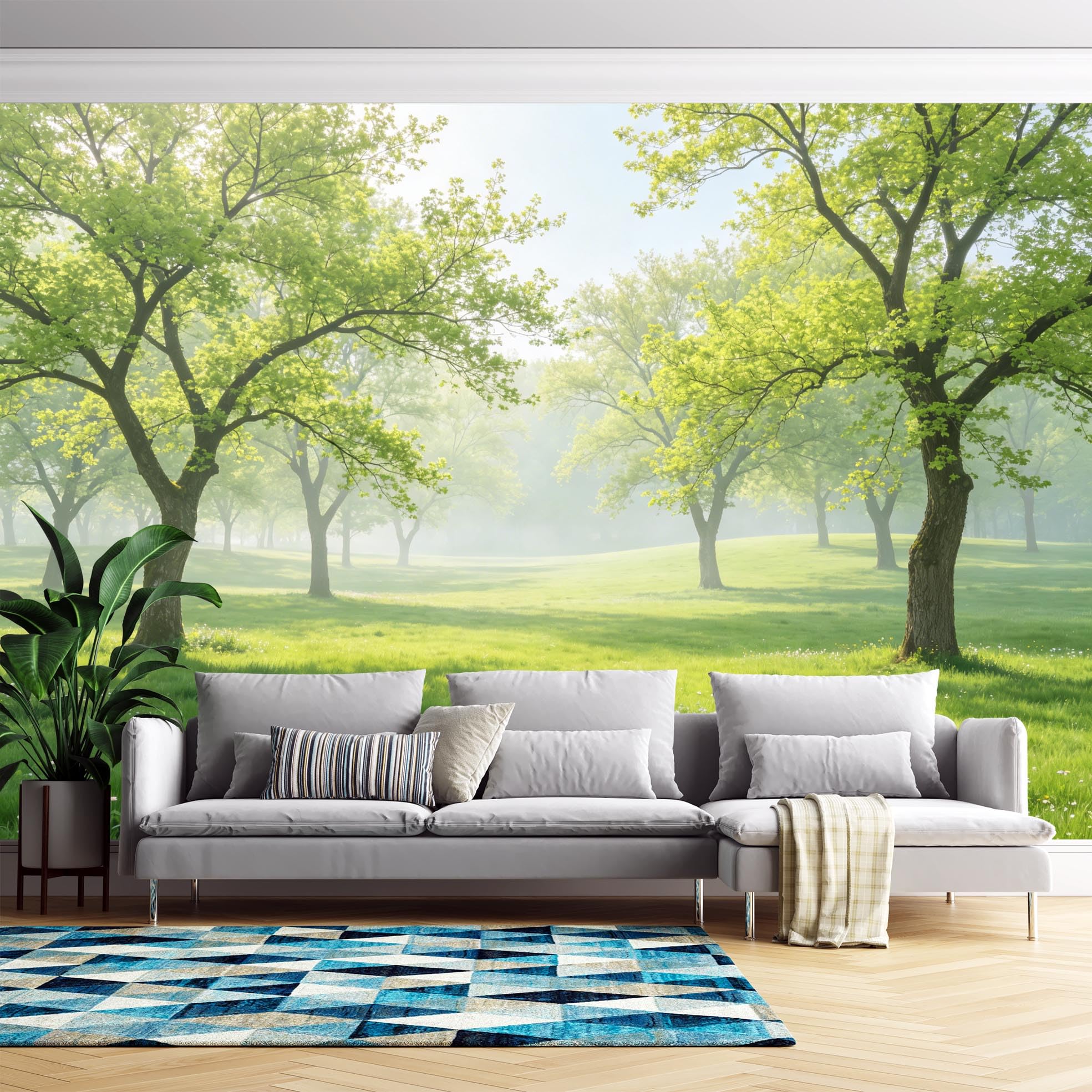 Parco Della Giungla Carta Da Parati 3D Murale Panoramico Per Soggiorno Carta Da Parati Moderna In Tessuto Non Tessuto Non Autoadesiva Poster Da Parete Decorazione Per La Casa Personalizzata Parco De