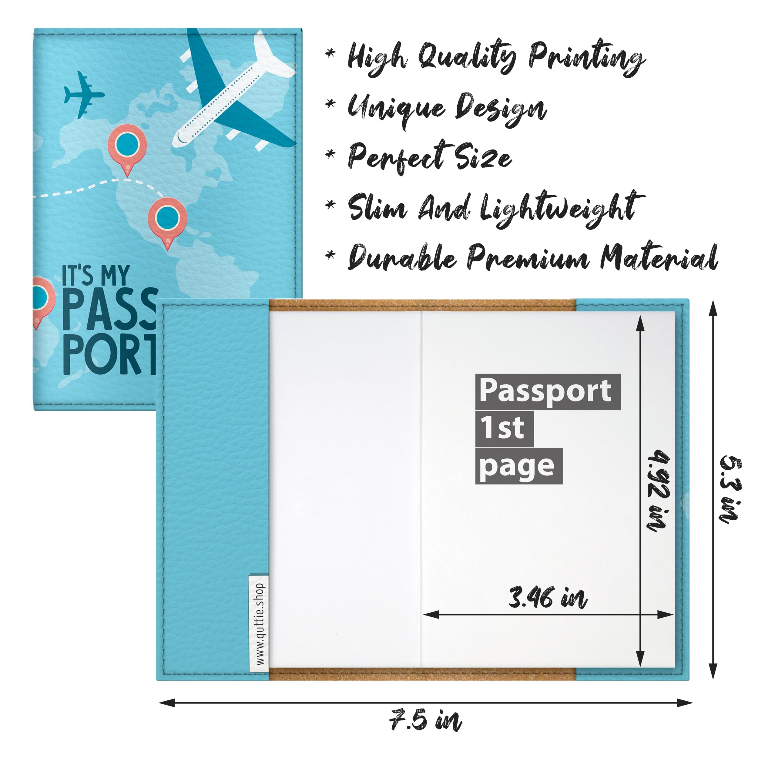 Funda para Pasaporte para niños, Mujeres y Hombres, Bonito Soporte para Pasaporte de Viaje