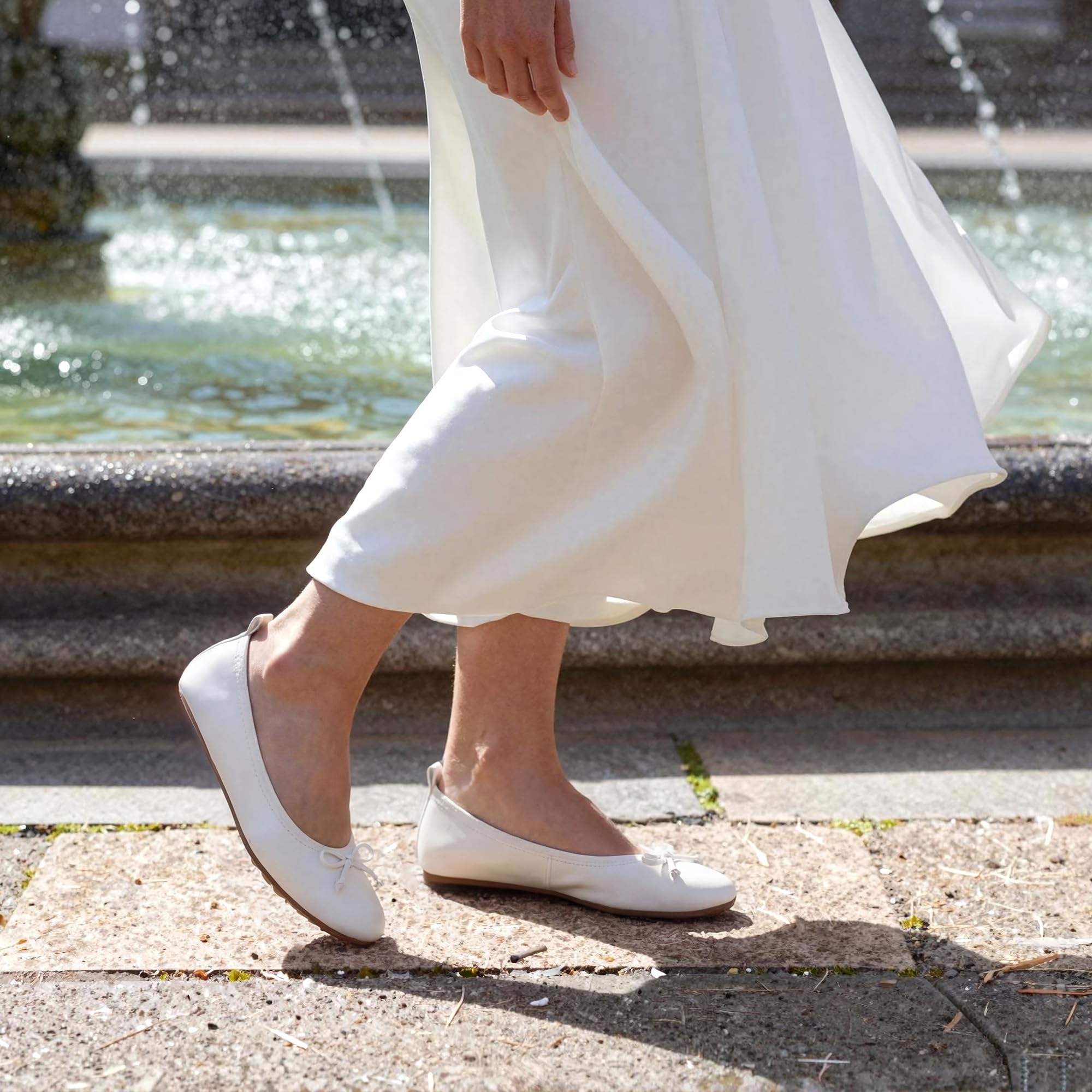 DREAM PAIRS Ballerines Femme Chaussures de Plates Femme Légères et Confortables, Pliables Chaussures a Enfiler Femme