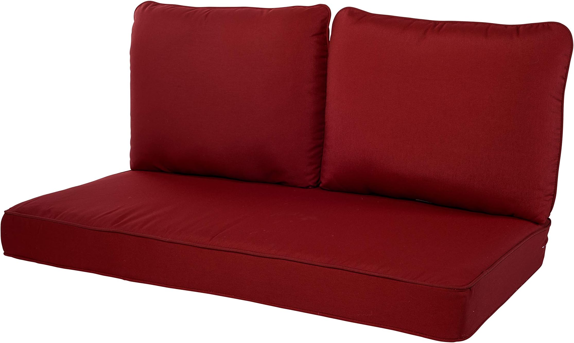 Quality Outdoor Living 29-RD46LV 29-RD02LV Loveseat Cushion, 46x26, Red
