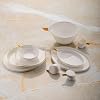 Jumbo Goddess Gold 61 Piece Dinner Set for 12 People