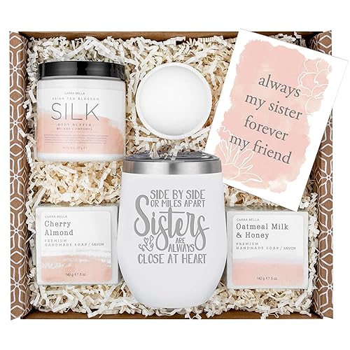 Regalos para hermanas de hermana regalos de cumpleaños para hermana caja de regalo relajante de spa con vaso para su regalo de cumpleaños el mejor