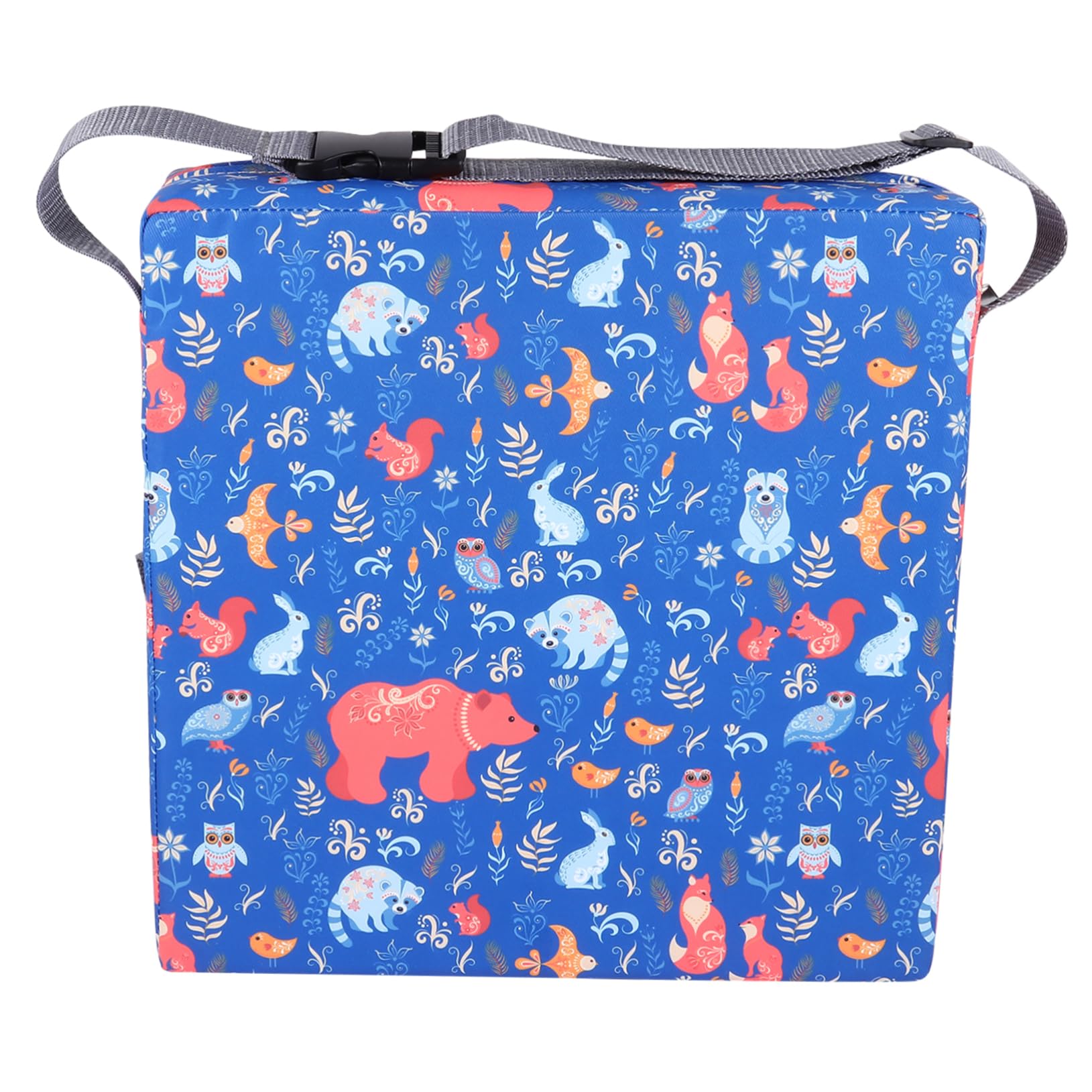 Kisangel Coussin Rehausseur Détachable pour Chaise Garçon et Filles en Polyester et Éponge Double Sangles, Portable pour Jouer ou Dessiner