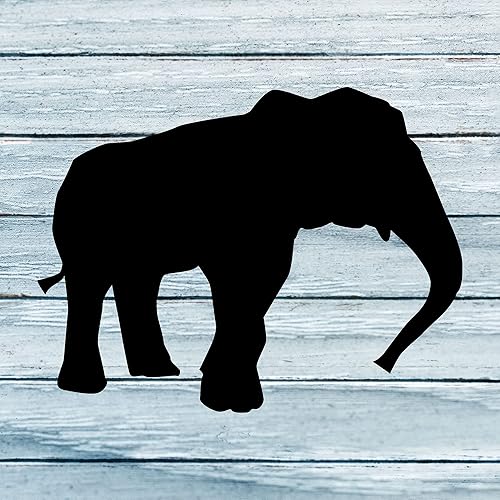 Adhesivo de pared de elefante Animal africano safari bebé indio Vaso portátil botella de cocina ventana de automóvil decoración del hogar silueta