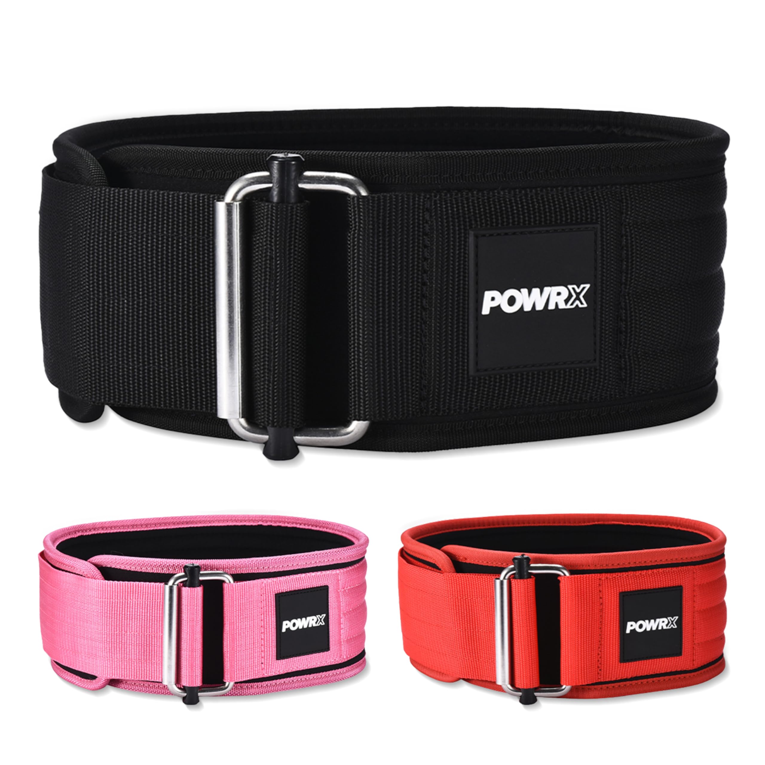 Ceinture Haltérophilie PowrX - Système Auto-bloquant - Soutien Lombaire Réglable Homme Femme