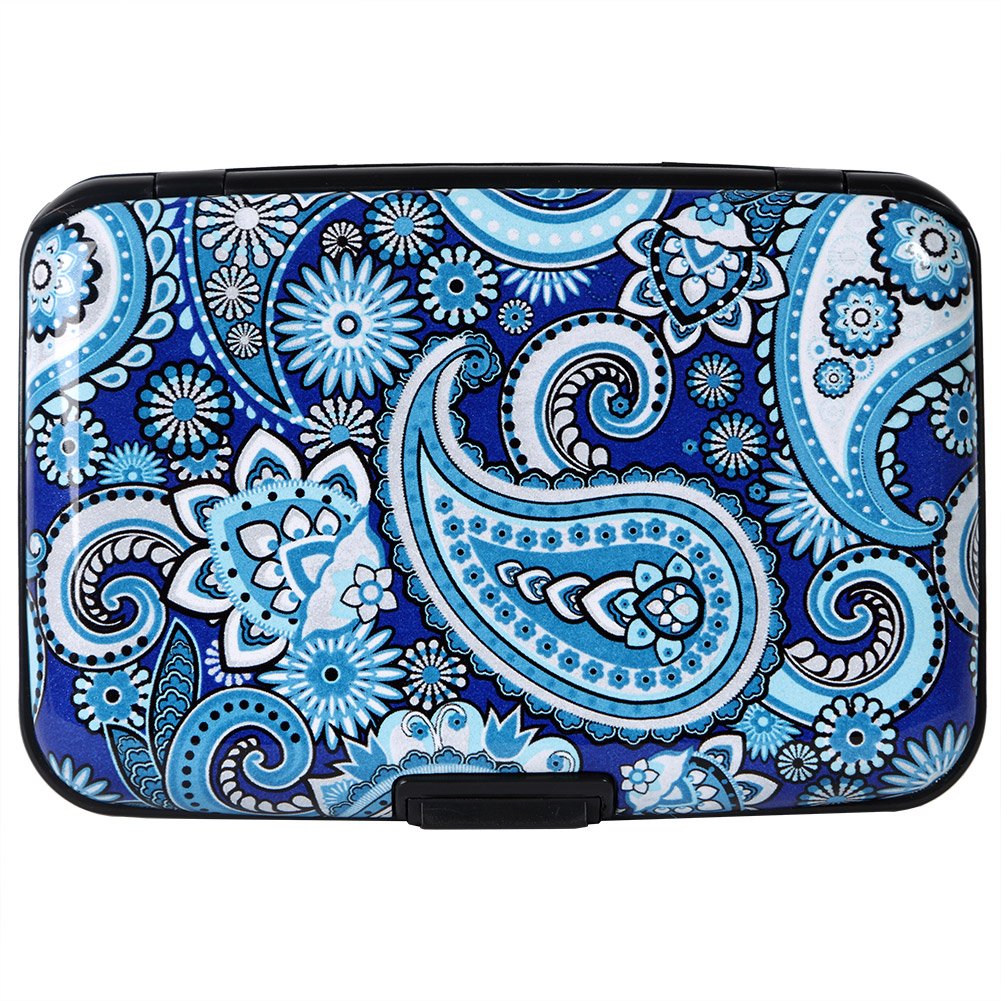 Credit Card Holder Small RFID Blocking Wallet Business Metal Slim Mini Aluminum Hard Case for Women Men