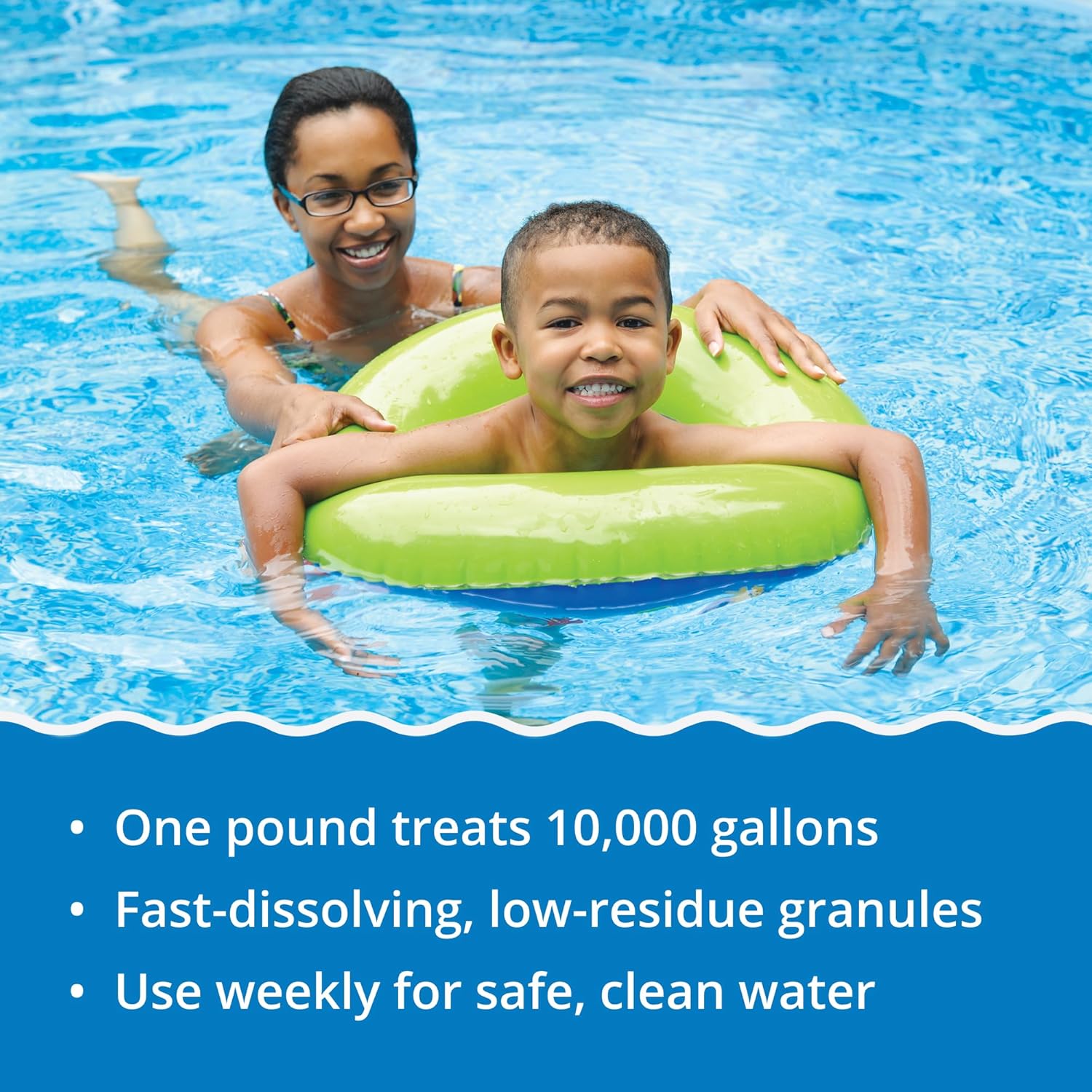 In The Swim Pool Shock – 68% Cal-Hypo Granular Sanitizer for Crystal Clear Water – Defends Against Bacteria, Algae, and Microorganisms - 24 X 1 Pound - Image 4