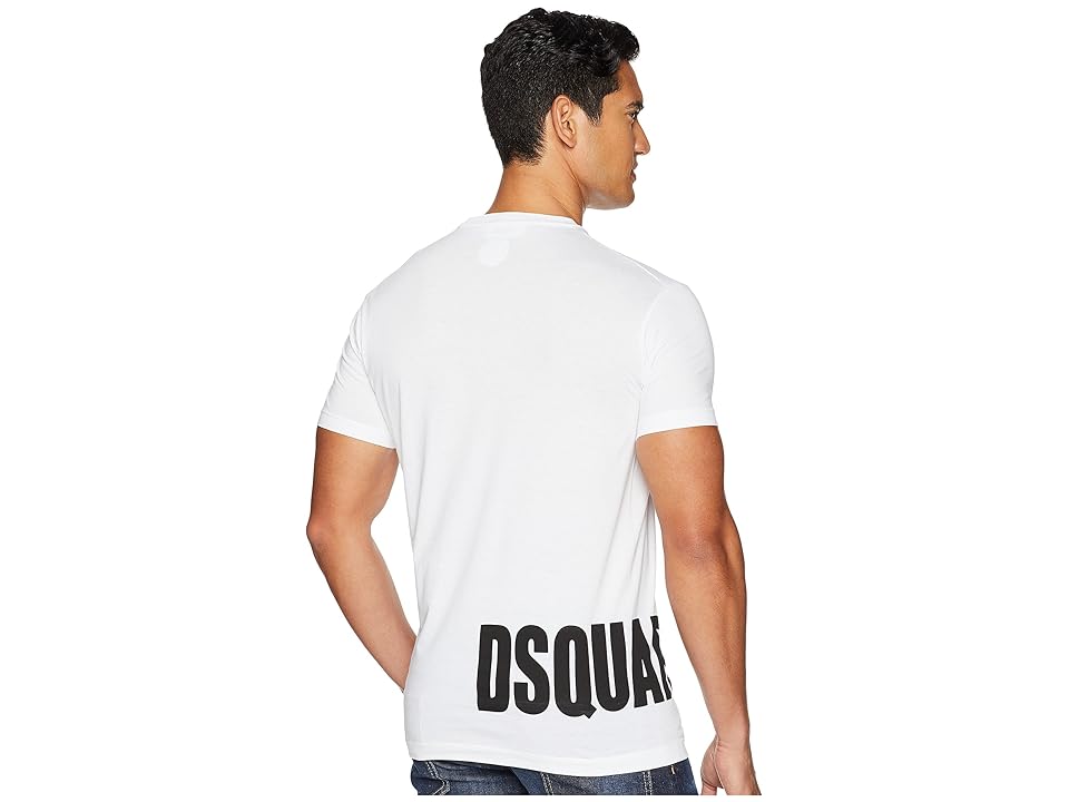 

DSQUARED2 Embroidered T-Shirt (White) Men's T Shirt