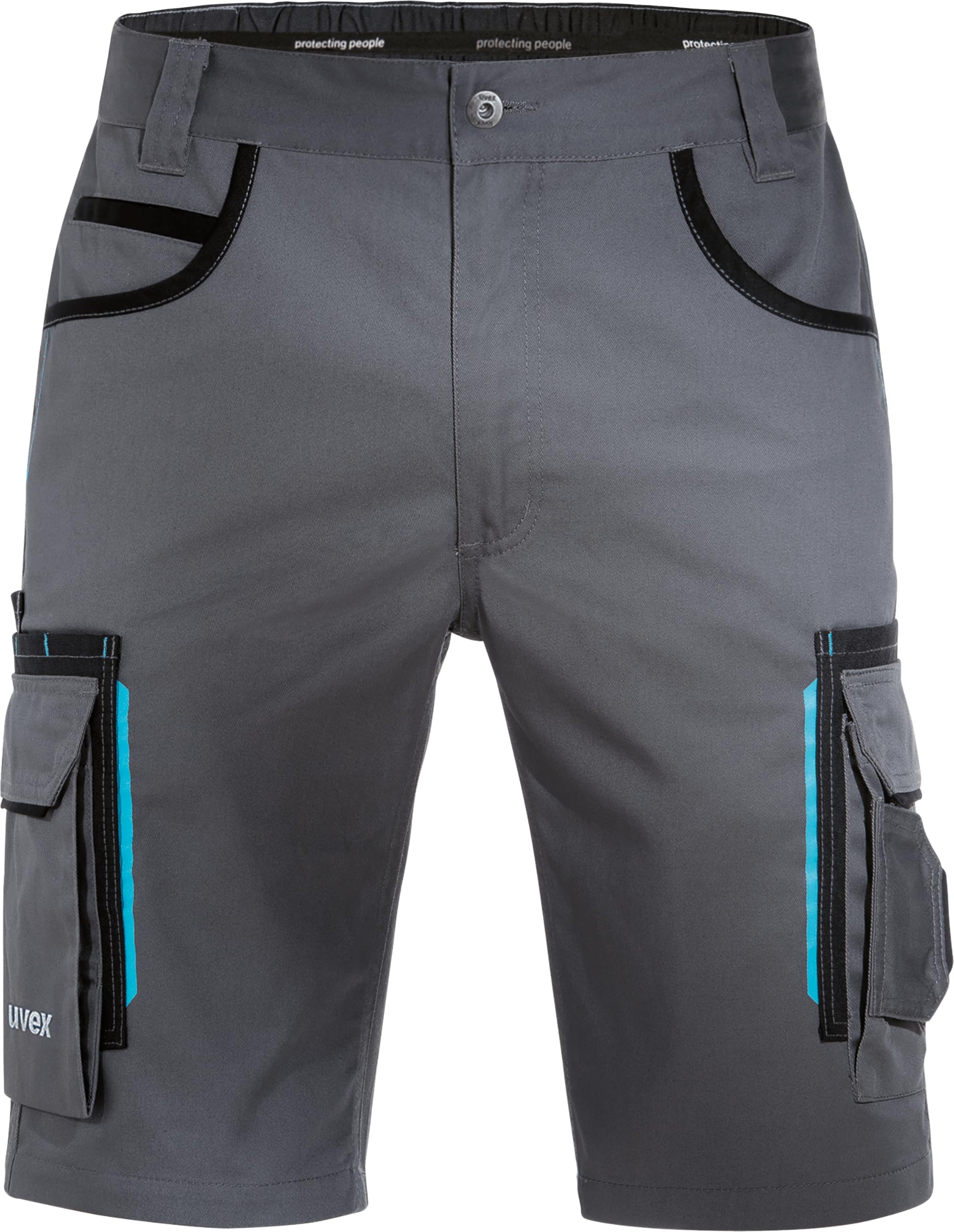 Uvex Pantalon de Travail Court Tune-Up pour Hommes - Poches à Outils renforcées en Cordura - léger et Respirant