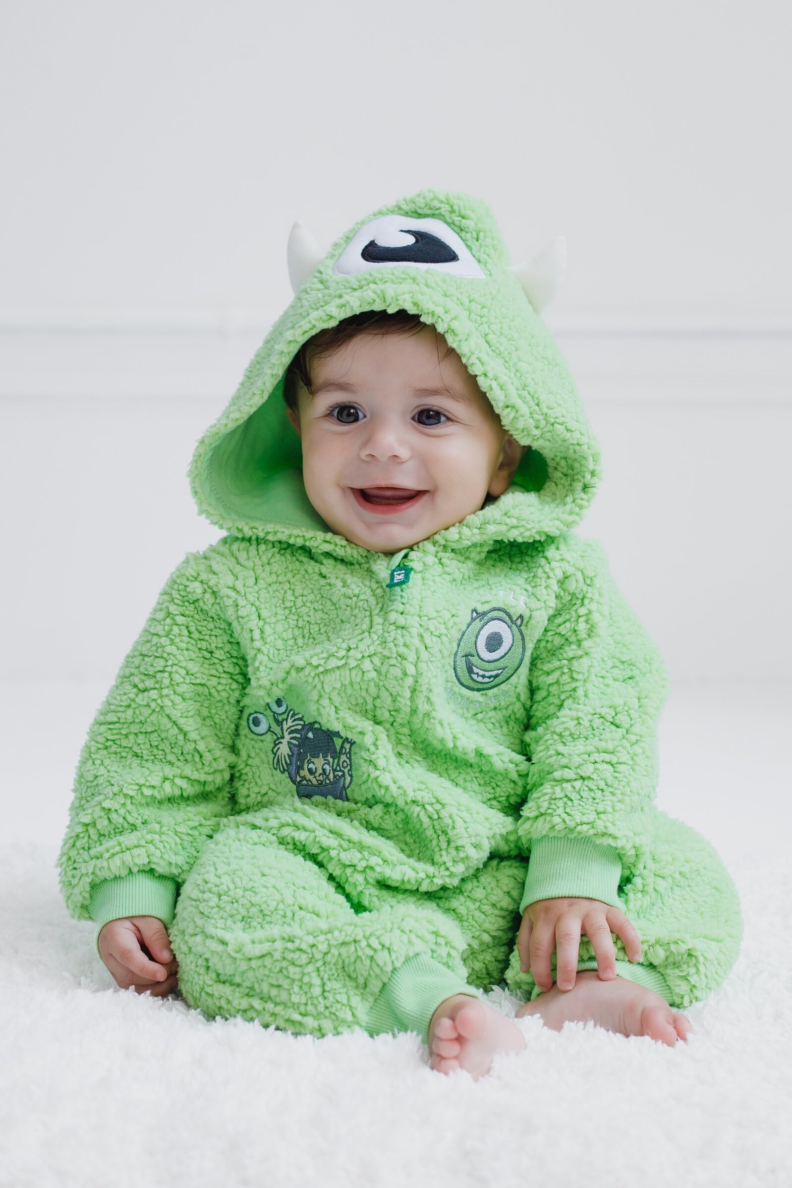 Disney Winnie the Pooh Mickey Mouse Lilo & Stitch Jack Skellington Monsters Inc Tuta con cerniera per neonati e neonati