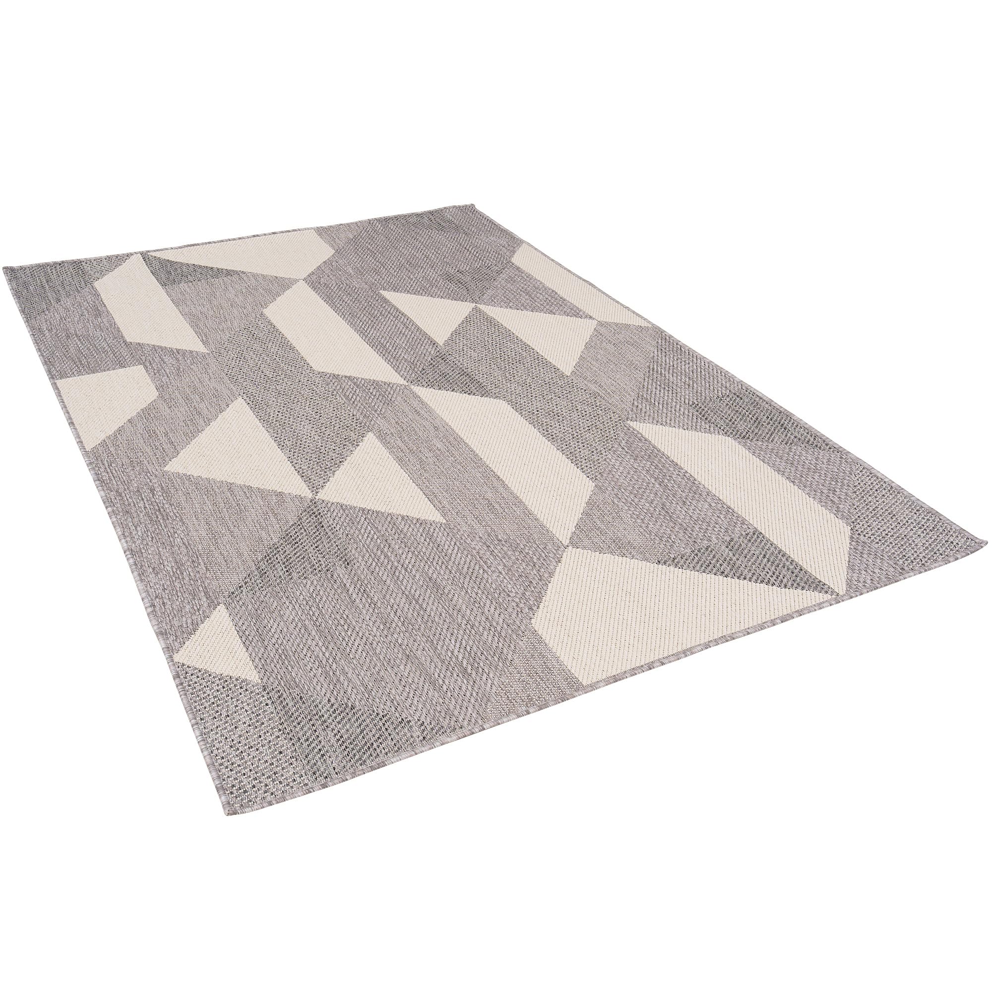 Tapis Intérieur & Extérieur Carpetto Gris Moderne – Balcon Terrasse Anti-UV