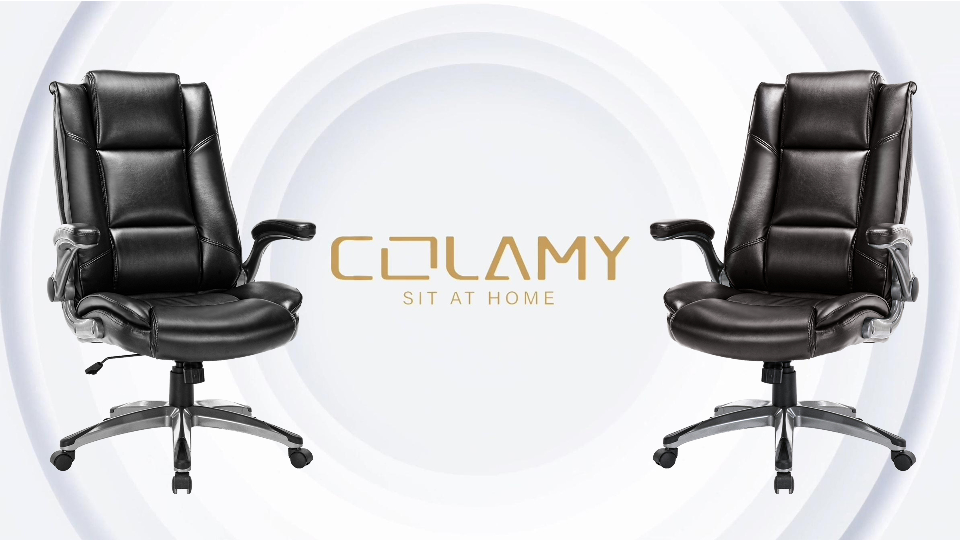 Amazon.com: COLAMY Office Chair High Back Leather Desk Chair, Flip 