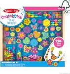 Melissa & Doug Created by Me! Bead Bouquet Deluxe Wooden Bead Set with 220+ Beads for Jewelry-Making Kits for Kids 4+ - FSC Certified