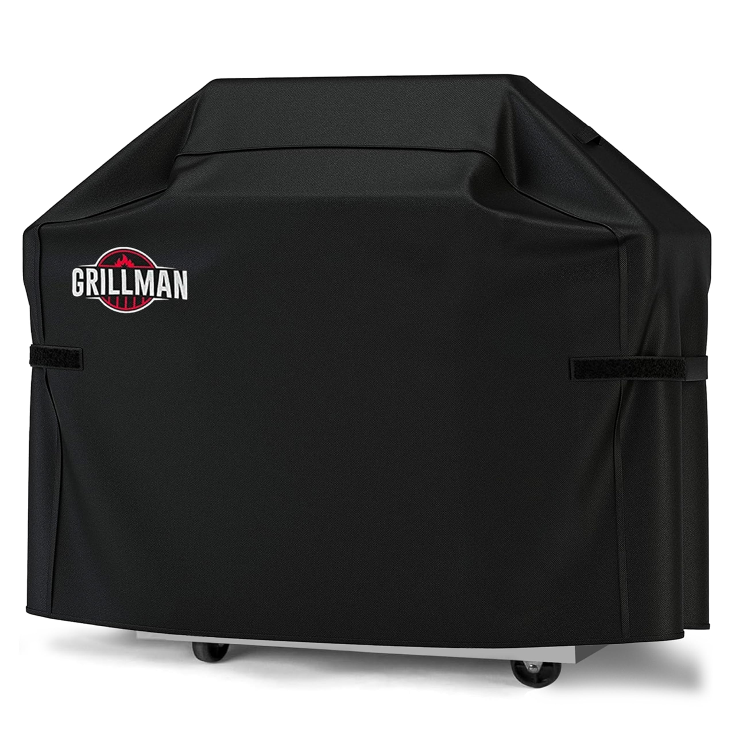 Grillman Premium Grill Abdeckhaube für Outdoor Grill Heavy Duty Wasserdicht BBQ Grillabdeckung Reißfest Windabweisend Große Grill Gasgrill Abdeckung für Hinterhof Schwarz