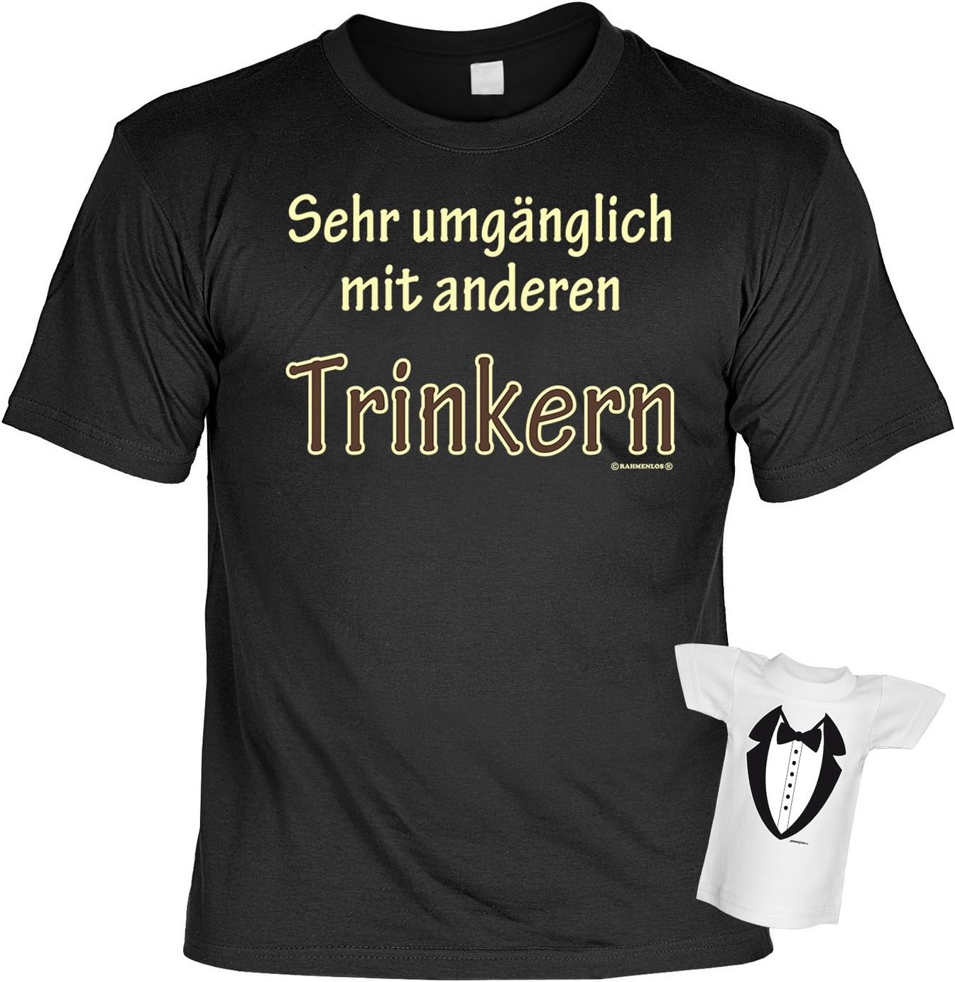 TShirt Sehr umgänglich mit Anderen Trinkern Geschenk Set Funshirt