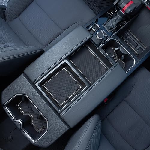 Miniatura 2 de TOPINSTALL Revestimientos de goma de alta calidad compatibles con Toyota Tundra 2022-2024, accesorios antideslizantes y antipolvo, tapetes para