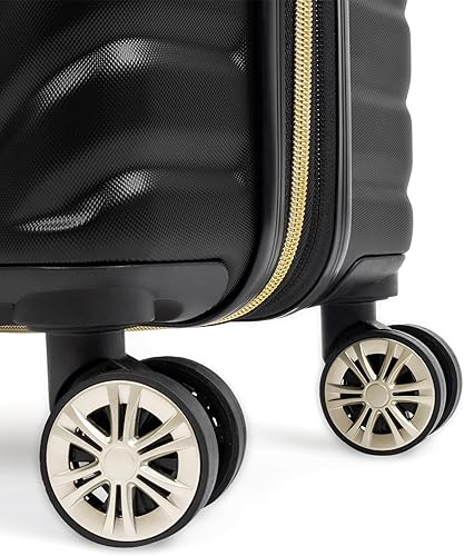Miniatura 6 de Kenneth Cole REACTION Madison Square - Equipaje rígido expandible con estilo de Chevron para mujer, Negro), 5717345