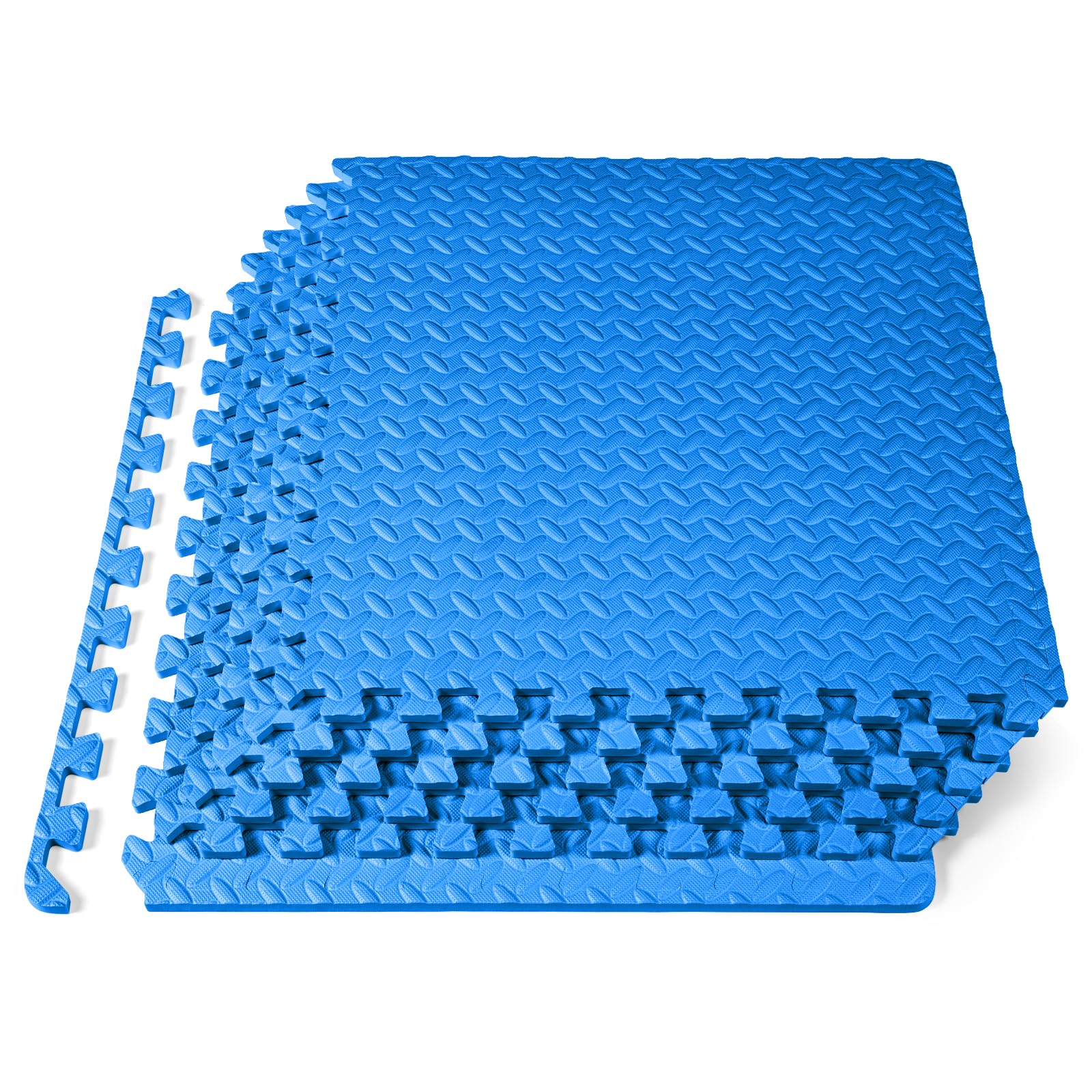 ProSource Puzzle Exercise Mat EVA Foam Interlocking Tiles-image-43