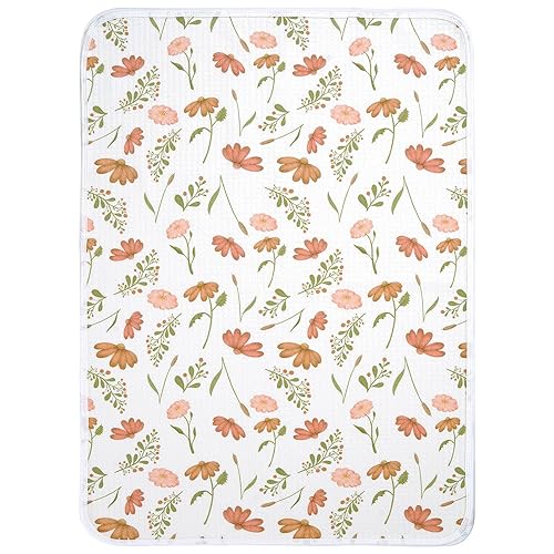 Miniatura 17 de haakaa Forro impermeable para cambiador, 100% algodón, suave y transpirable (1 unidad, 19.5 x 27.5 pulgadas, flor de miel) Flor de miel,Equipo de