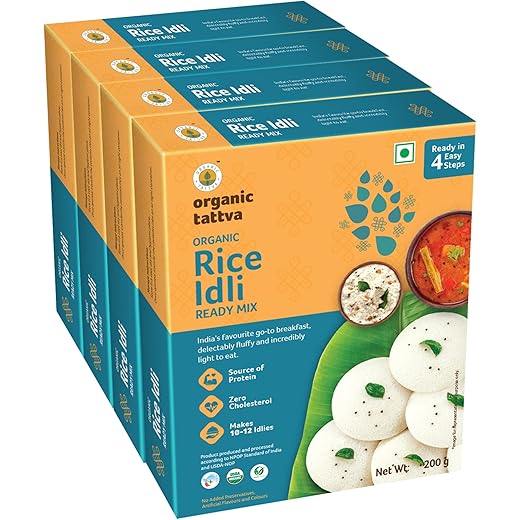 Organic Tattva Rice Idli Mix 800g - Protein & Fiber