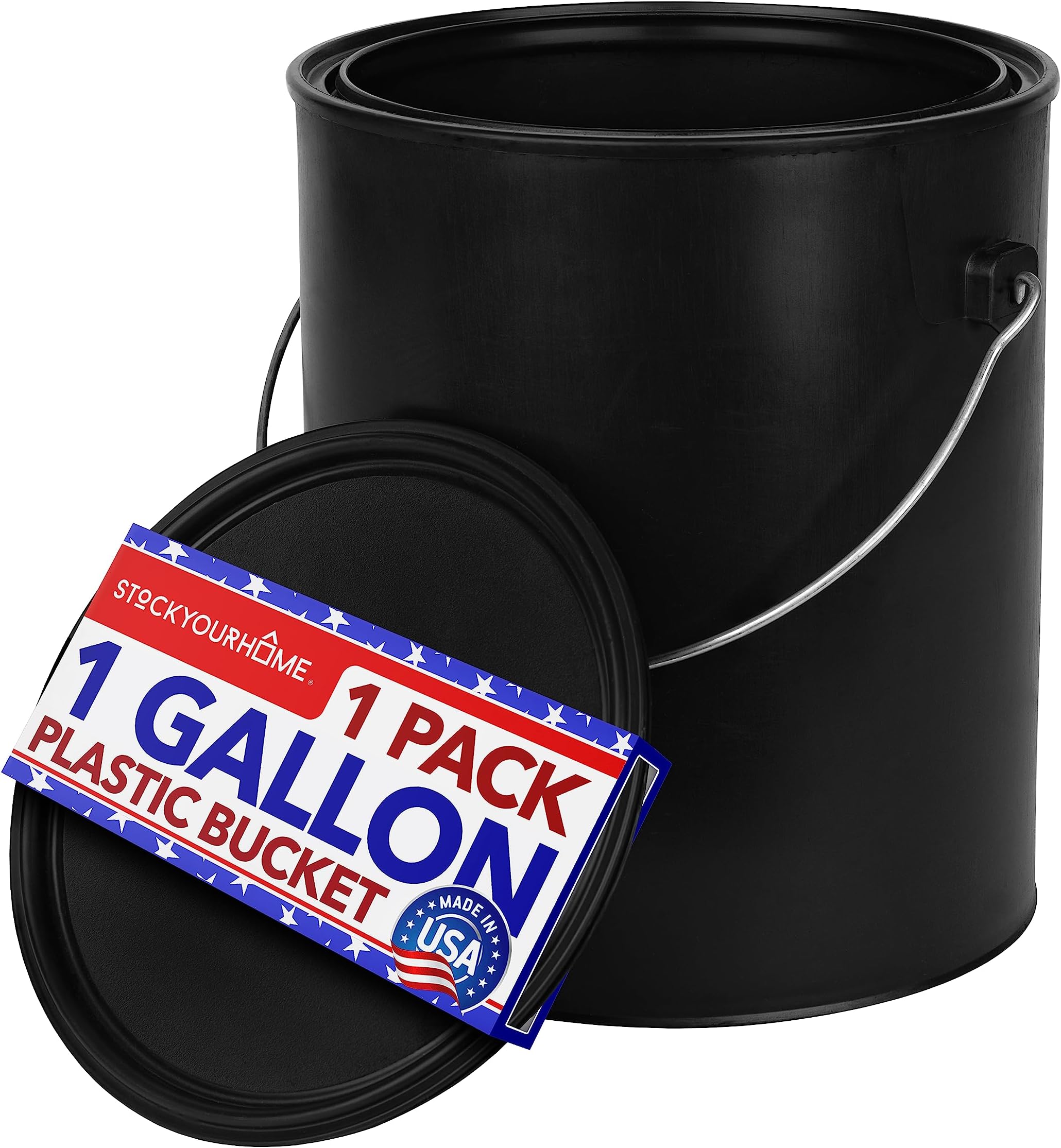 Clear Paint Can Containers with Metal Lids (Set of 6