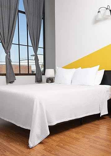 Miniatura 3 de Elite Home - Manta de algodón orgánico 100% certificado GOTS, Ostra, gemelo