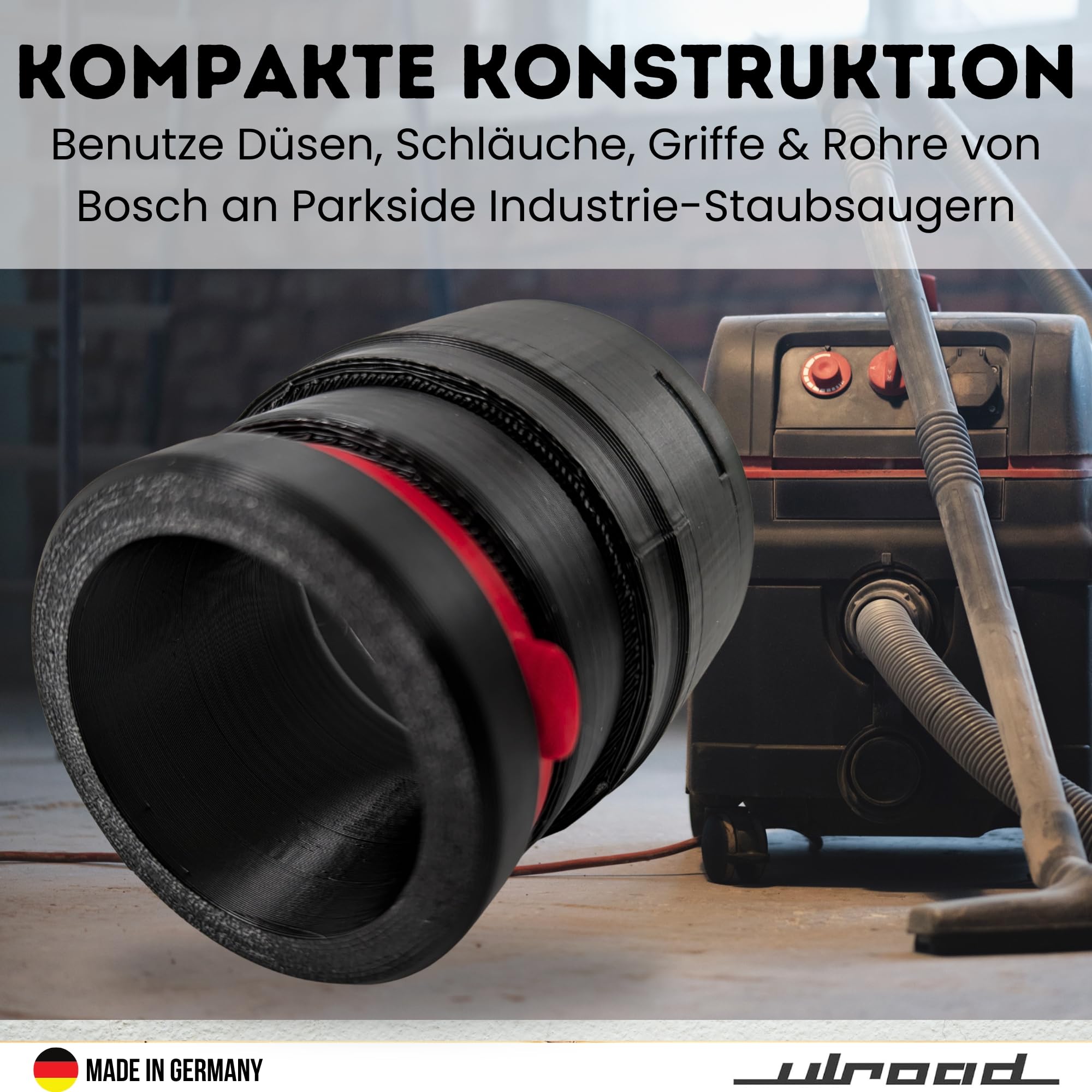Compatible avec Bosch Click and Clean MALE C35 - Adaptateur pour aspirateur industriel Parkside Performance PPWD 30 B2