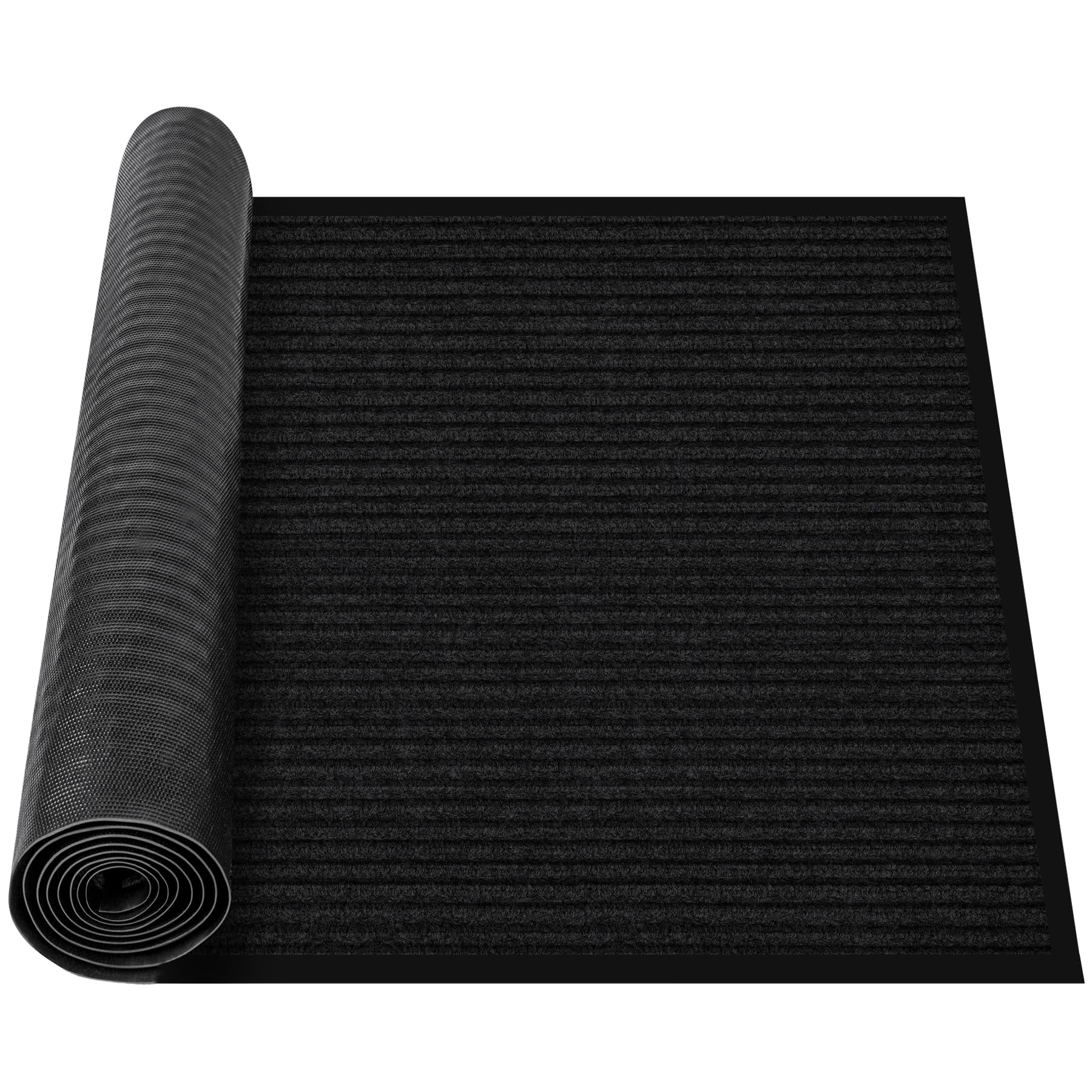 MYFAMIREA Commercial Floor Mat 3' x 5' Extra Large Front Door Industrial Rug Heavy Duty Brush Step Entrance Mat Weather Utility Rug with Non Slip Rubber Backing Low Profile for Entryway, Charcoal Grey — Amazon image 20