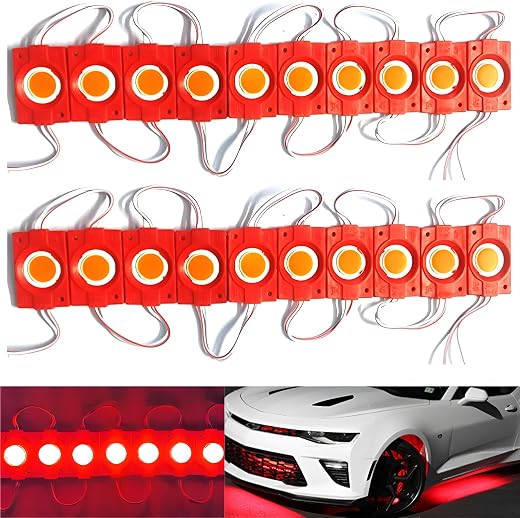 Autozap 20 Pcs Car Motorcycle Under Glow Led Module Strip LED Light Interior, Dash, Back Up Lamp Car, Motorbike, Truck, Va...
