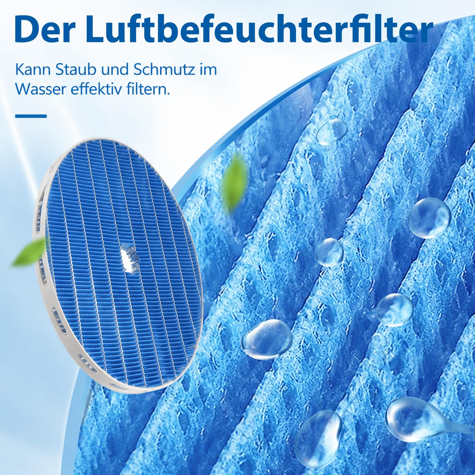 4 Stück Ersatzfilter Kompatibel mit Philips 2000 2000i Series AC2729/10 2-in-1 Luftreiniger und Luftbefeuchter FY1413 FY1410 Ersatz HEPA Filter FY2425 Befeuchtungselement