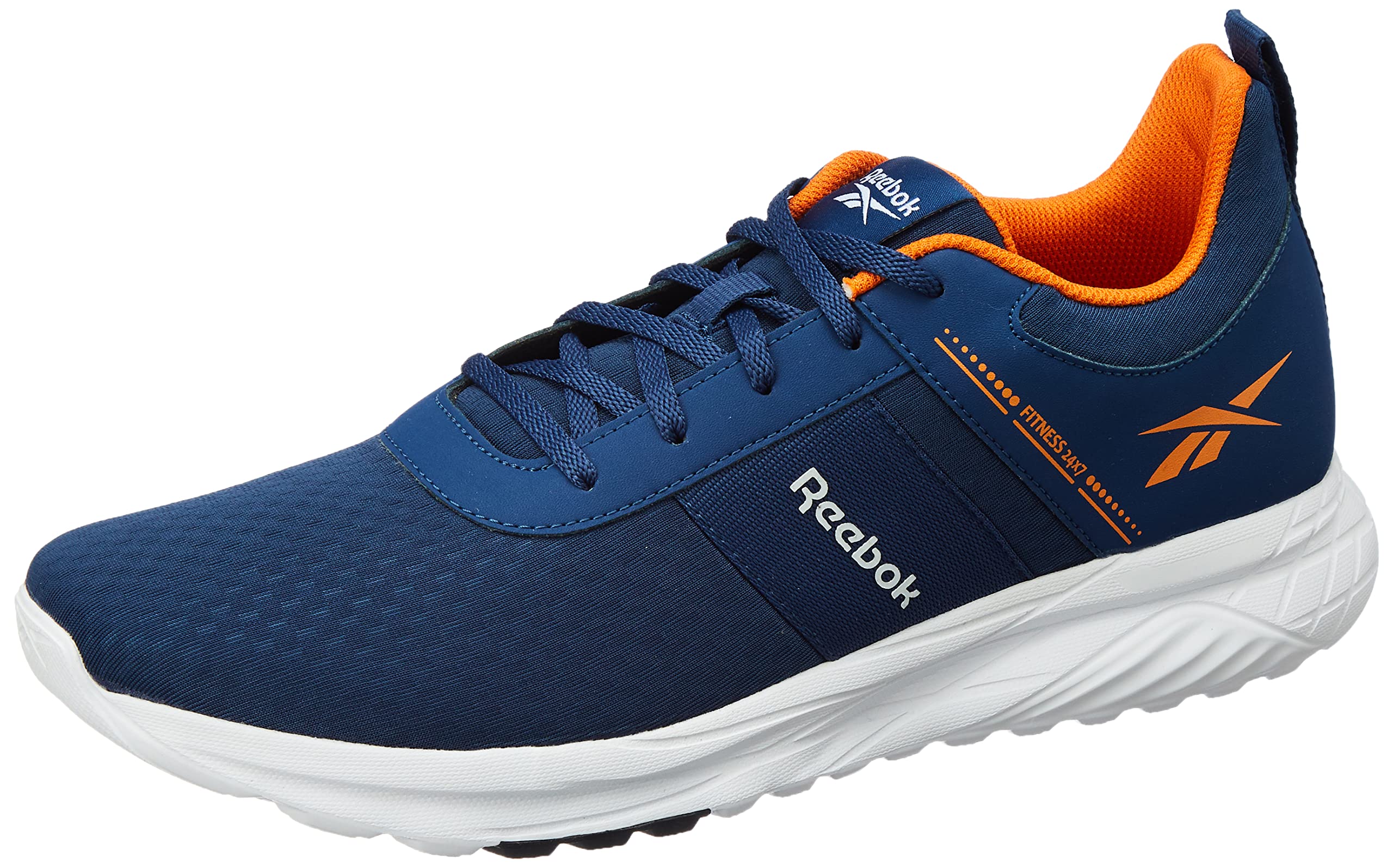 Reebok Men Synthetic/Textile Fitness 24/7 M Running Shoes Batik Blue/Nacho/White UK-6 (B09N6QVNJZ) Amazon Price History, Amazon Price Tracker