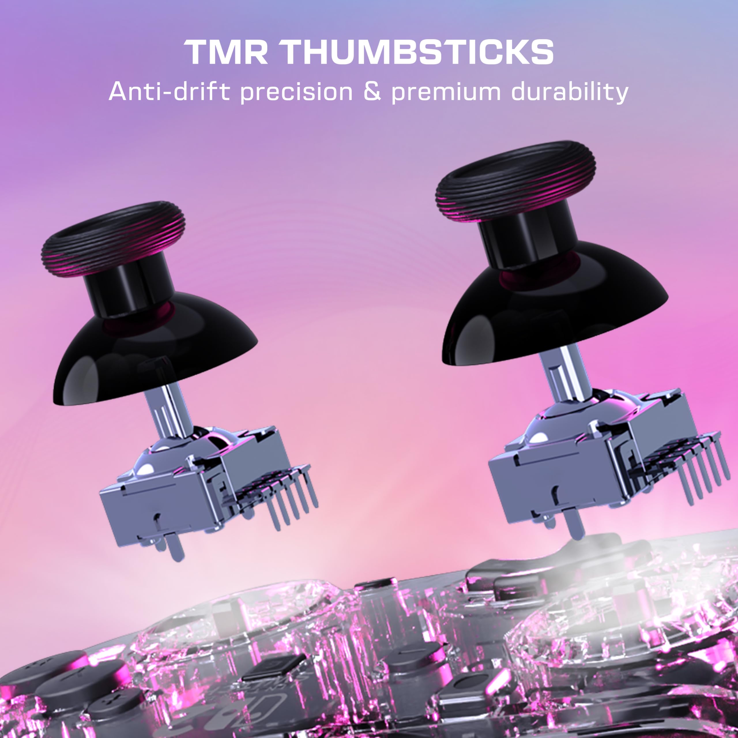 Turtle Beach Afterglow Chiaro Controller da gaming RGB wireless con licenza ufficiale per Nintendo Switch 2