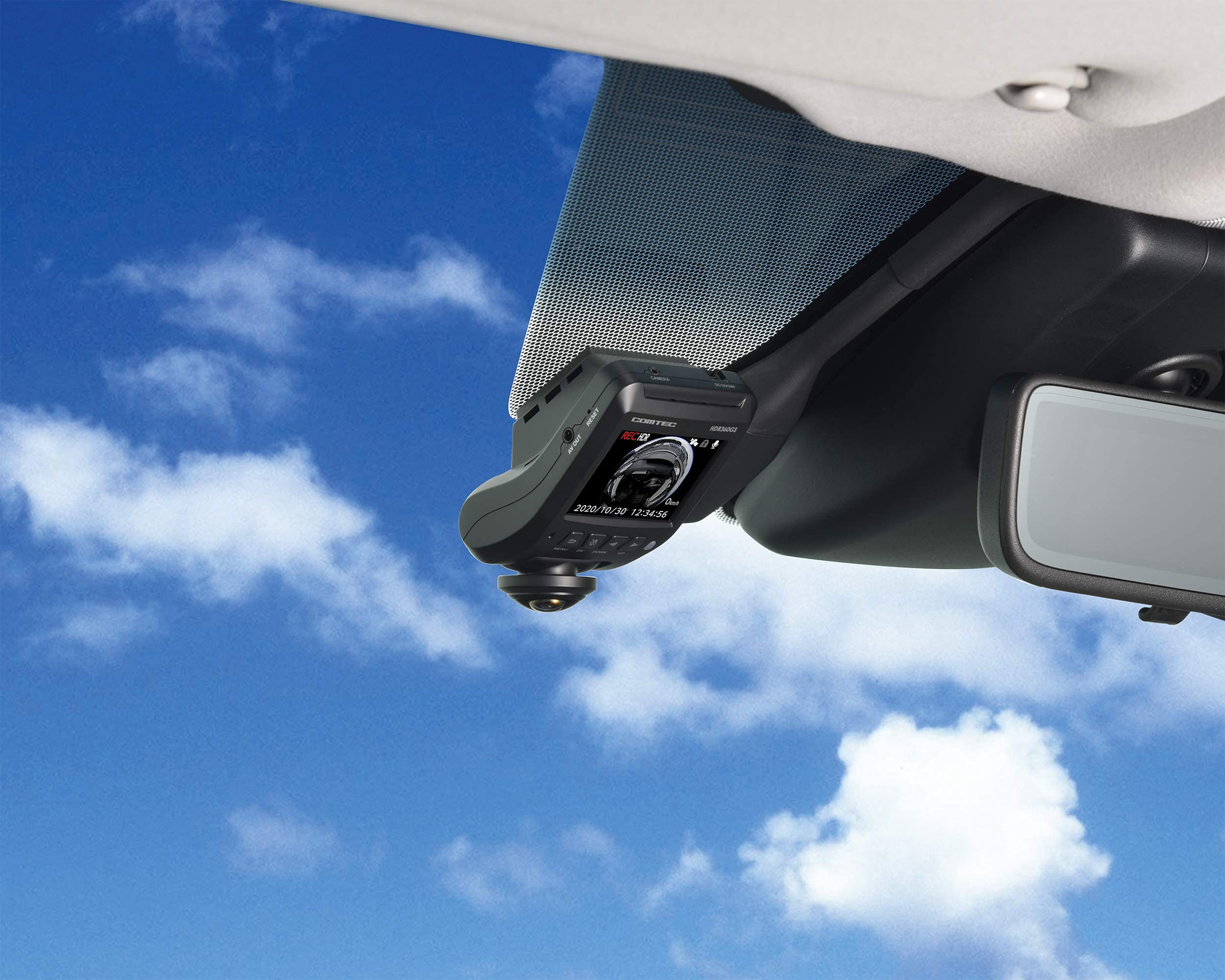 Amazon | コムテック 車用 ドライブレコーダー 360度全方位カメラ搭載 