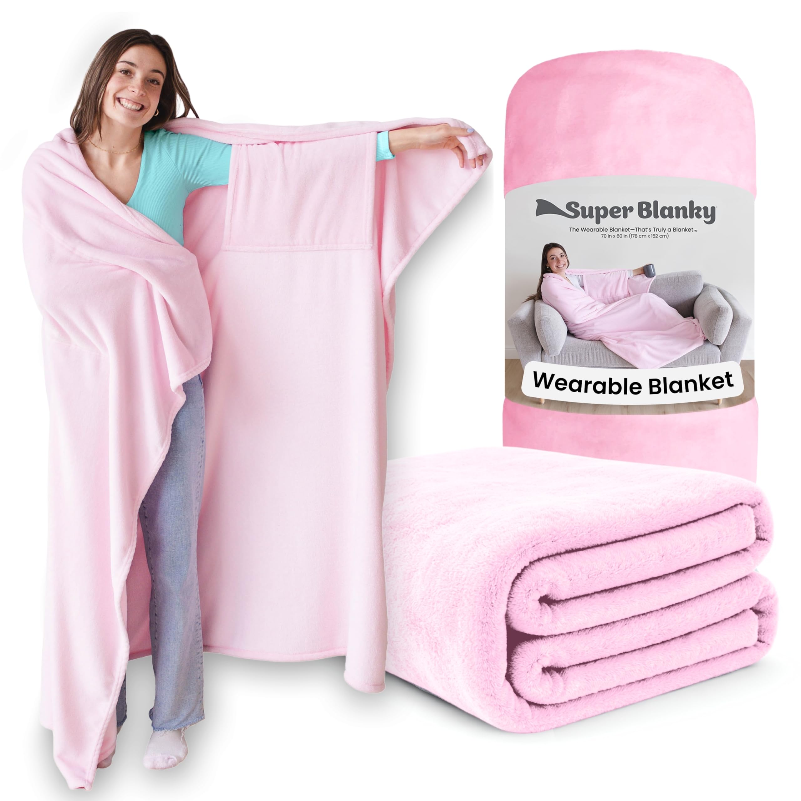 Wearable Blankets for Women, Adult Wearable Blanket Men, Valentine's Day Gifts for Her, Wife Birthday Gift Ideas