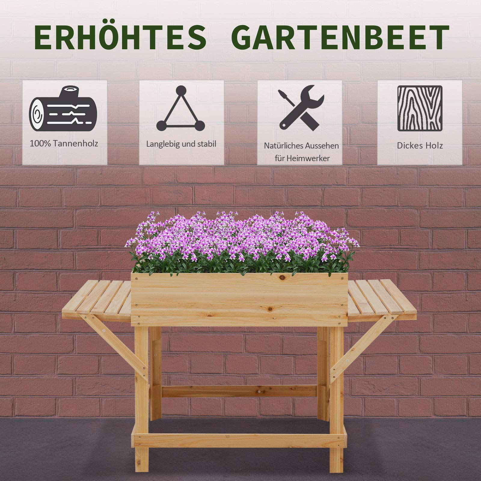 blumenkasten ausgefallen Beton Blumenkasten grau, lnglich