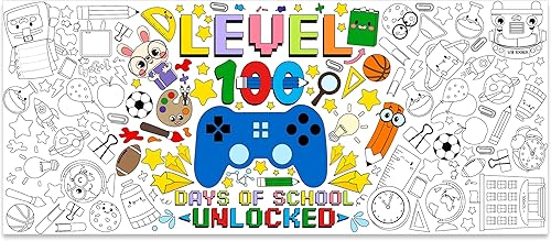 Dvbonike Póster de actividades para colorear para el Día de San Valentín y el Día de San Patricio, mini juego de 55.1 x 23.6 pulgadas, pancarta de