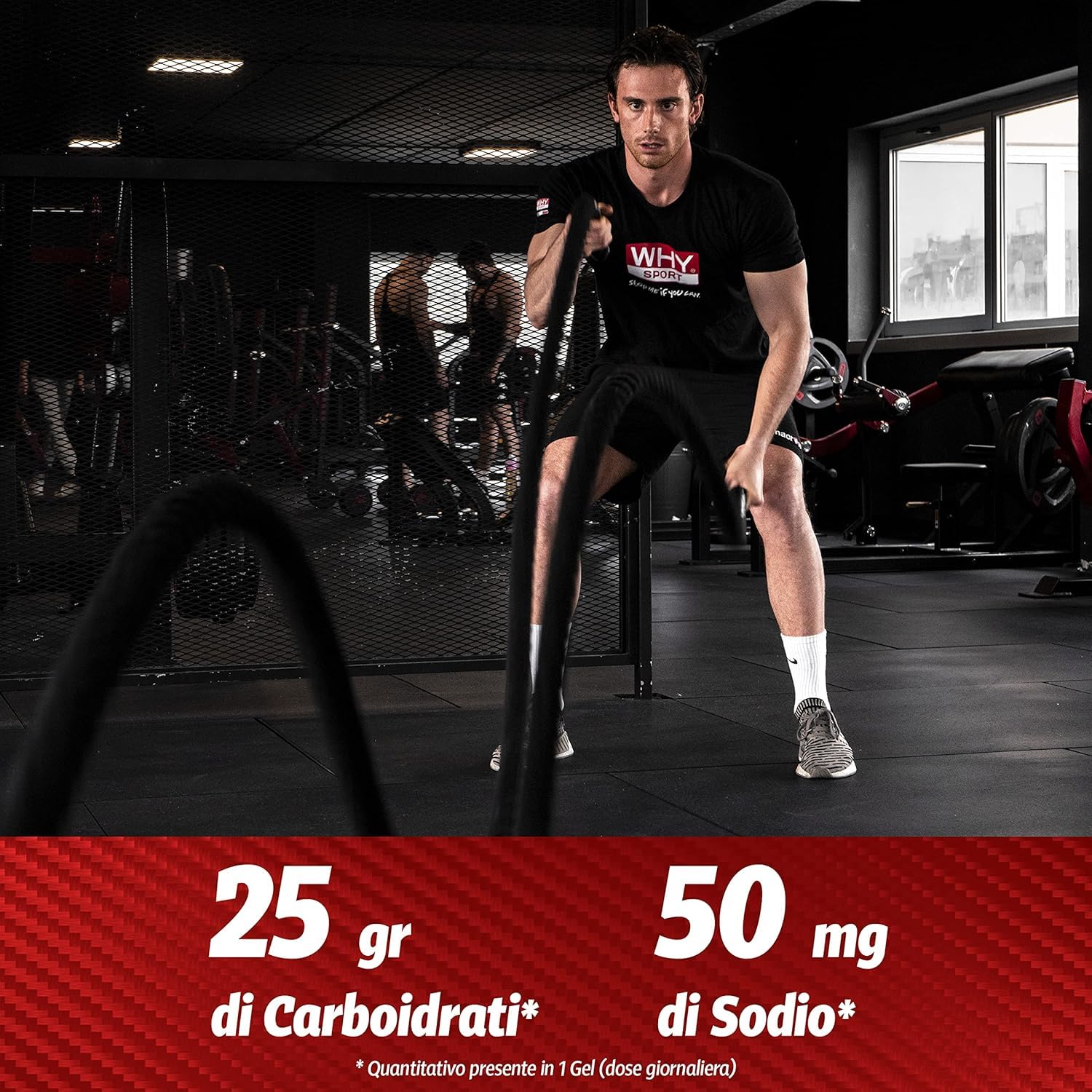 WHY SPORT GIVE ME FIVE - Integratore Alimentare Energetico a Base di Carboidrati e Sodio - 50 ml - 18 gel (18, Lemon Cola)