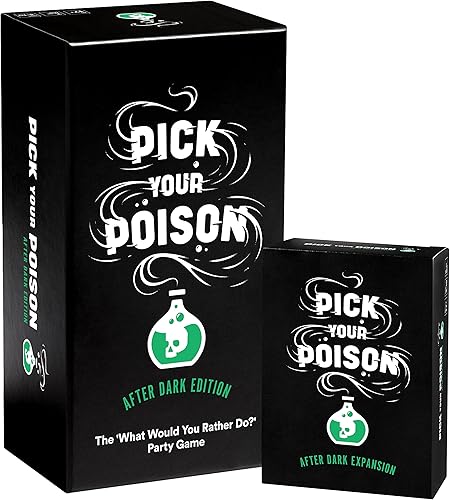 Miniatura 1 de Pick Your Poison Juego de fiesta After Dark + Expansion Set – El juego de cartas para adultos "What Would You Rather Do?" para estudiantes