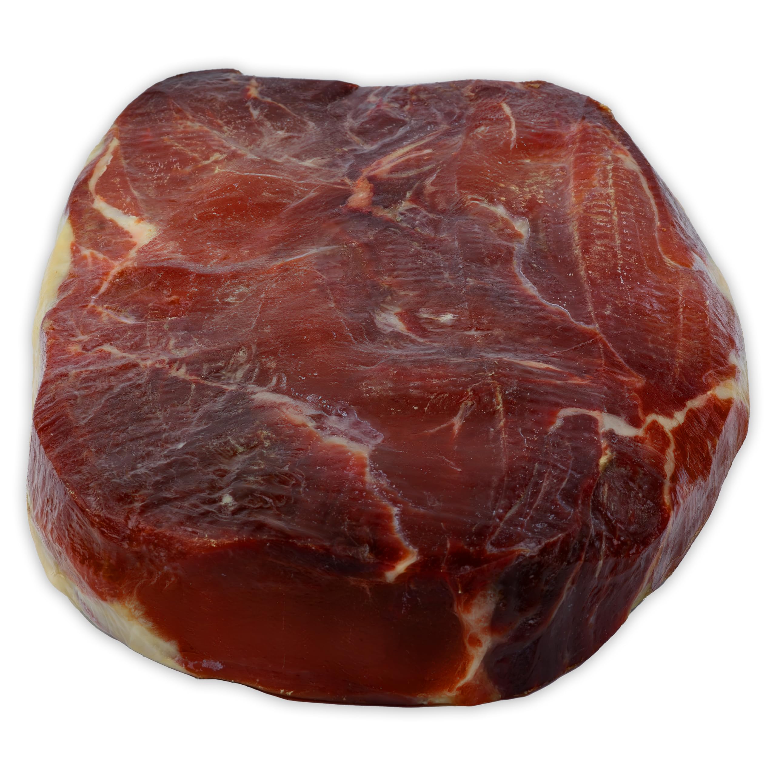 Hymor Superham spanischer Schinken am Stück - 1x ca. 4,3 kg ganzes Stück - Jamon Schinken ohne Knochen, polierter luftgetrockneter Schinken, mindestens 10 Monate gereift mit weniger Salz für Geschmack