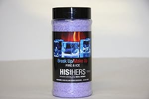 Break Up/Make Up Fire and Ice His and Hers Novelty Crystals Container, 17 oz.