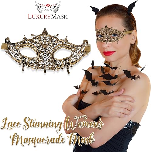 Miniatura 3 de Masquerade Mask For Women Lace Masquerade Masks for Masquerade Party, Proms, Venetian Party, Mardi Gras, Halloween & Cosplay