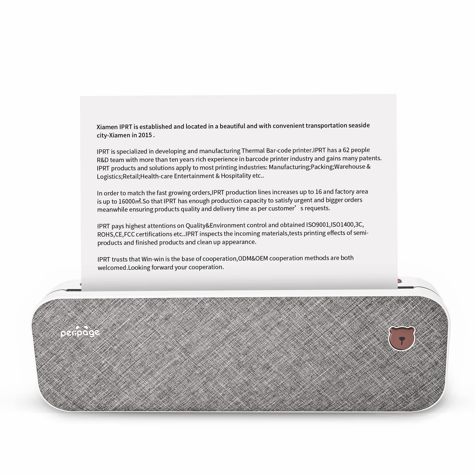 PikDikThermal Label Printer, A4 Mini Wireless Printers, Bluetooth Shipping Label Printer Compatible with Android and iOS Phone Support 2''/3''/4'' inches Thermal Paper for Business and Home