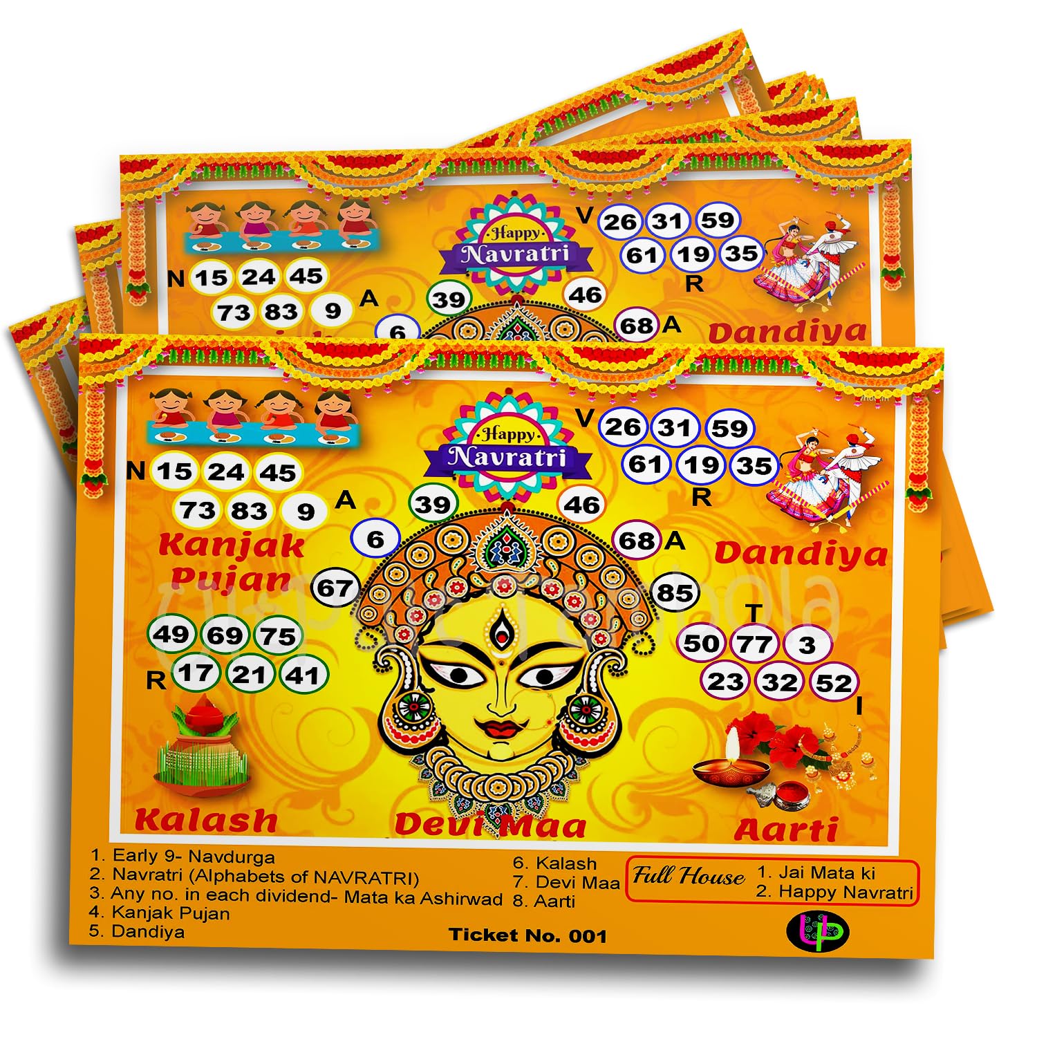 See full amazon price history chart for UltPult Tambola Navratri Theme Tambola Tickets - Navratri Face Theme (English) for Kitty Parties, Famiy Gatherings & Themed Event | Festive & Engaging Bingo Housie Game - (Set of 15 Tickets) UltPult Tambola Navratri Theme Tambola Tickets - Navratri Face Theme (English) for Kitty Parties, Famiy Gatherings & Themed Event | Festive & Engaging Bingo Housie Game - (Set of 15 Tickets) (B0B1292N4M) Amazon Price History, Amazon Price Tracker